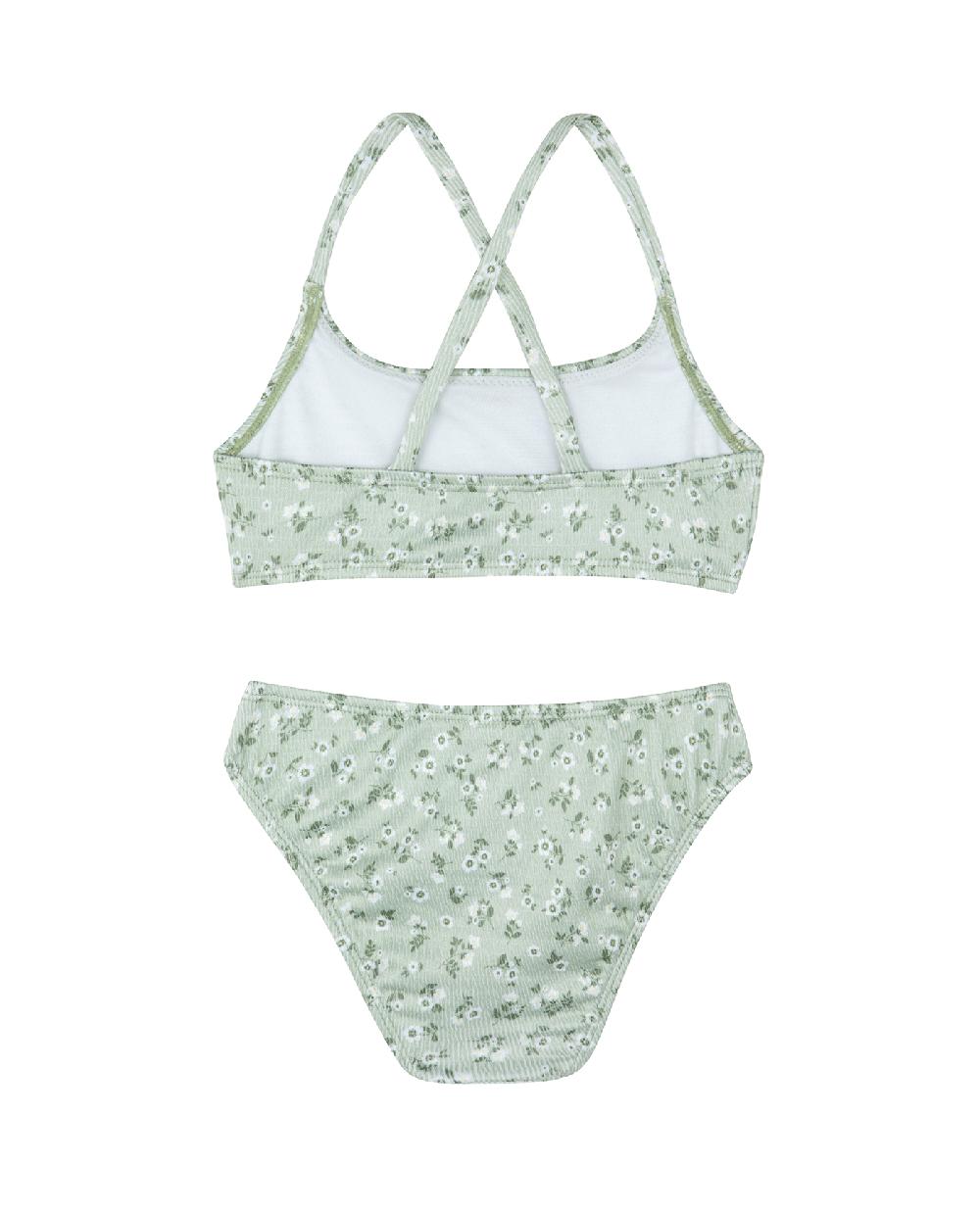 Gottex Ditsy Dream Textured Criss Cross Strap Swim Set Ditsy