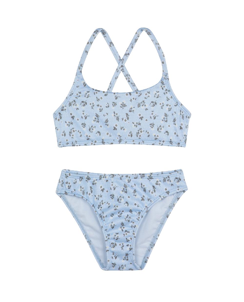 gottex Ditsy Dream Textured Criss Cross Strap Swim Set Light