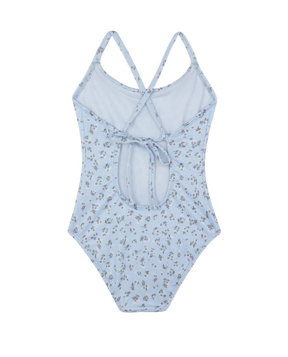 Gottex Ditsy Dream Textured Criss Cross Tie Back One Piece Light