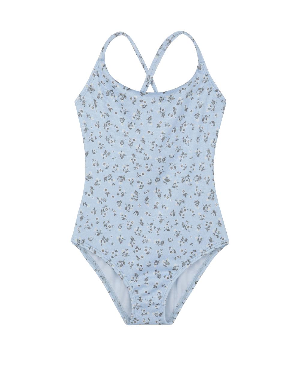 gottex Ditsy Dream Textured Criss Cross Tie Back One Piece Light