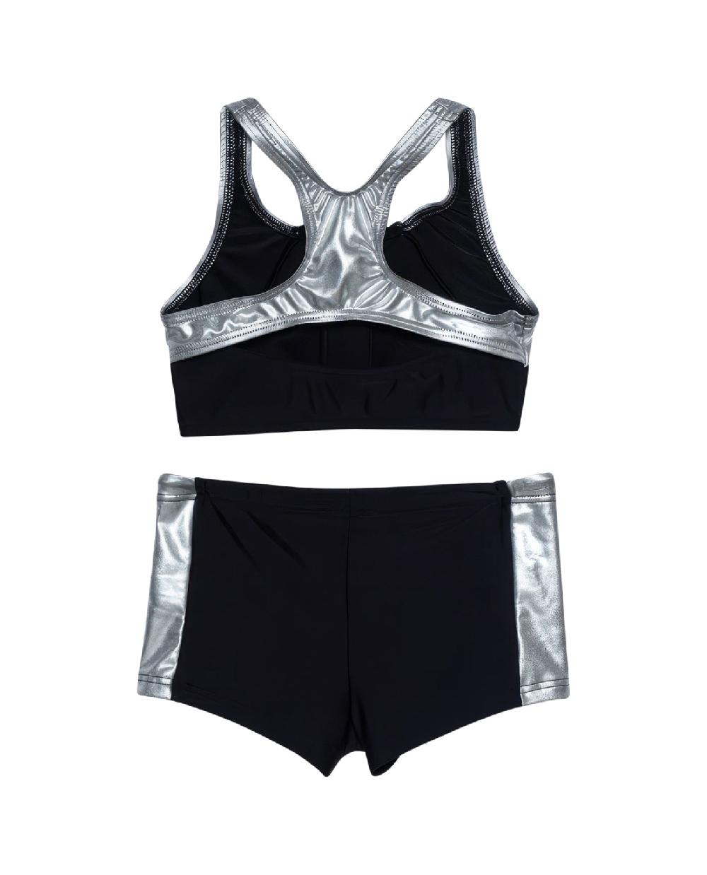 Gottex Duo Sporty Round Neck Bikini Top And Boy Shorts Set Duo