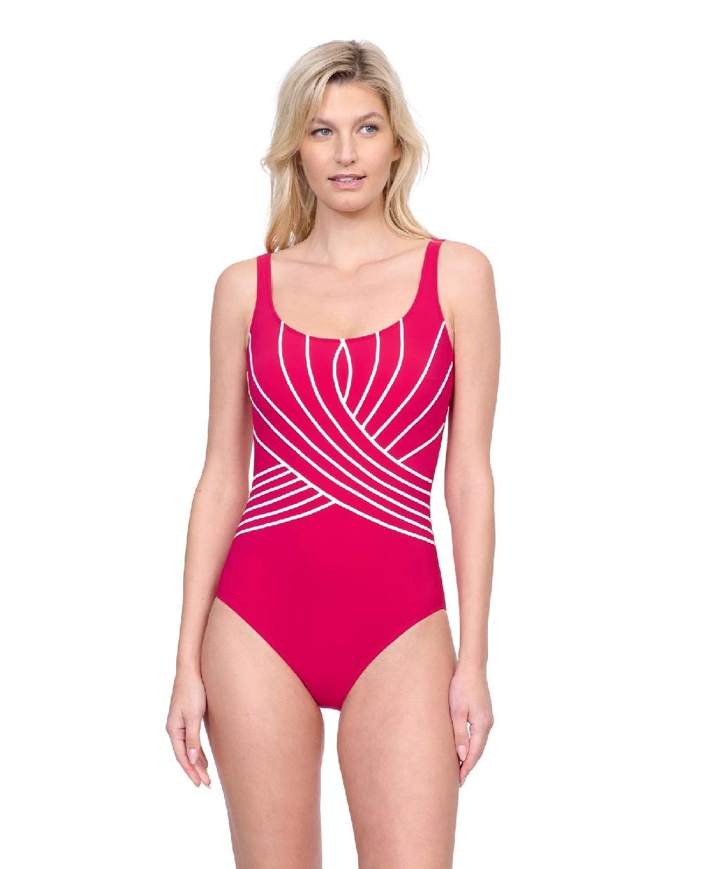gottex Embrace Full Coverage Square Neck One Piece Swimsuit Embrace