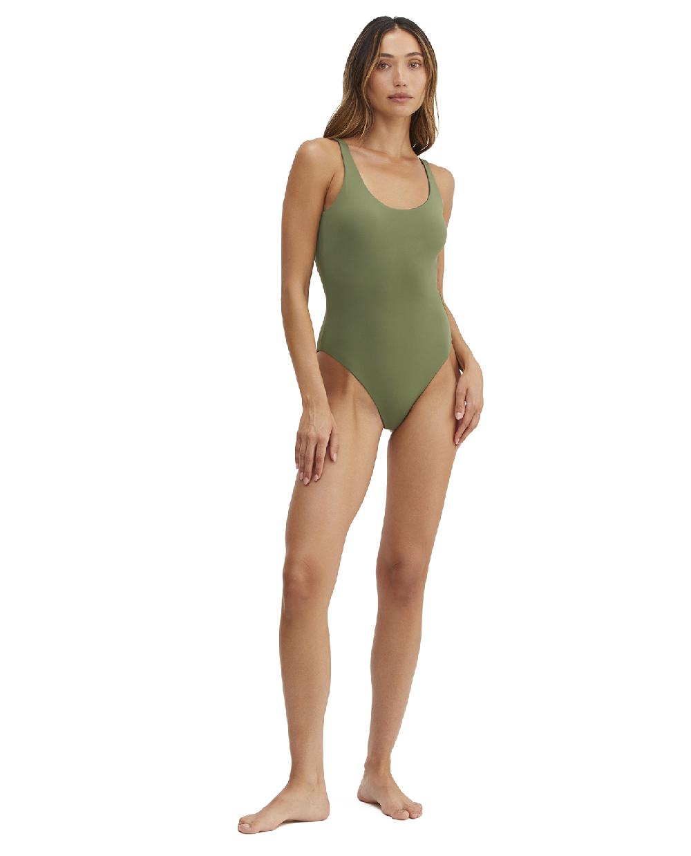 Gottex Endless Summer Romi Reversible High Leg Scoop Front One Piece Ink