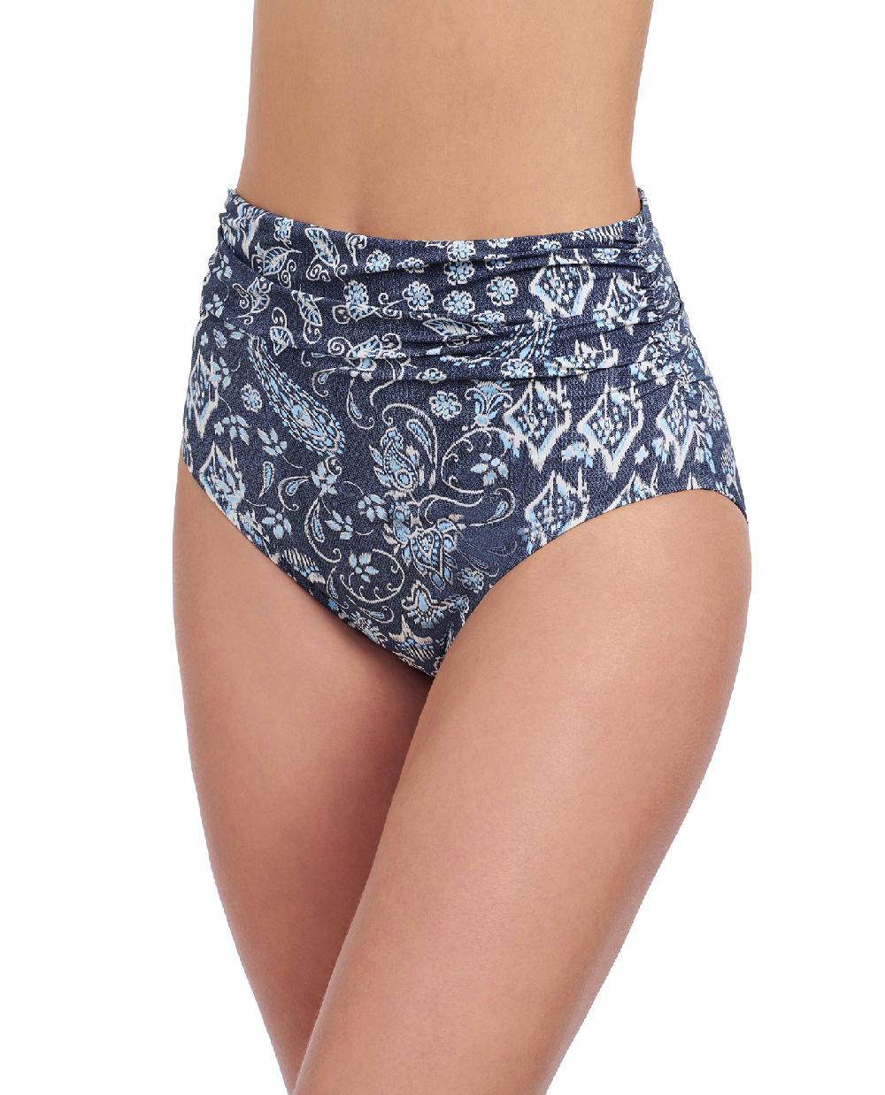 Gottex Flores Shirred High Waist Swim Bottom Profile