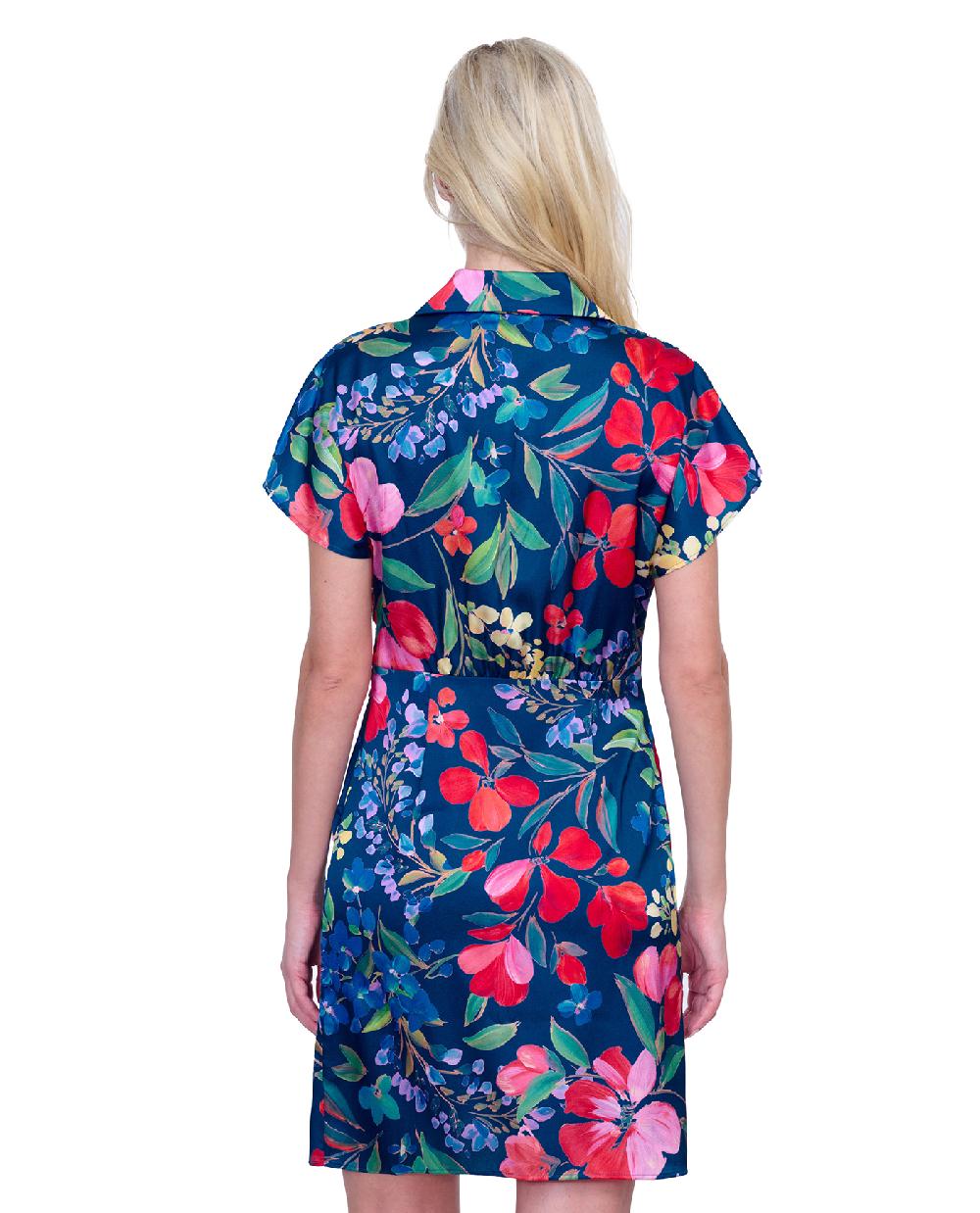 Gottex Garden Dream Button Down Shirt Dress Cover Up Garden