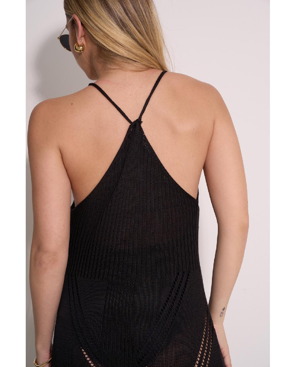 Gottex Geometric Crochet Maxi Dress Cover-Up Geometric