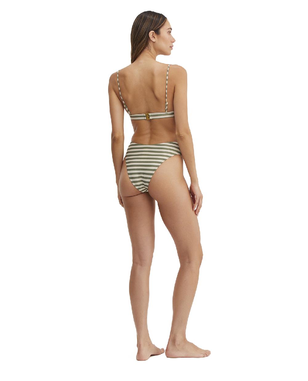 Gottex Golden Hour Mila Wide Band Triangle Bikini Top Olive