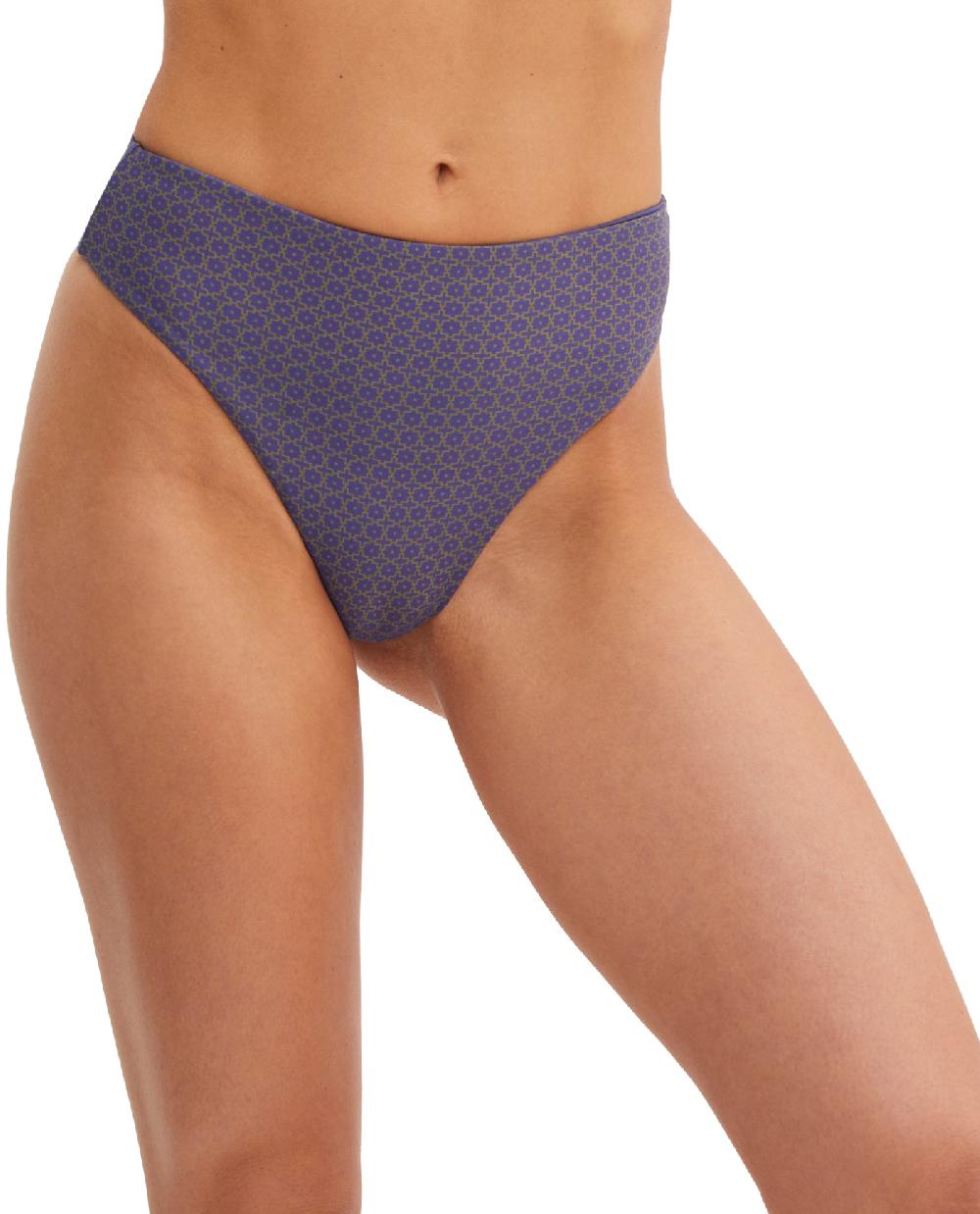 gottex Golden Hour Tyra High Leg High Waist Pant Navy