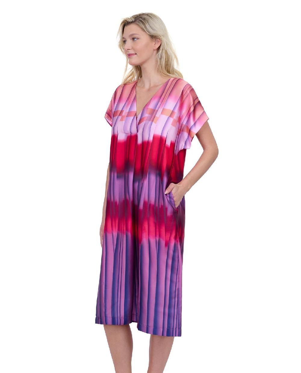 Gottex Golden Hour V Neck Long Tunic Cover Up Golden