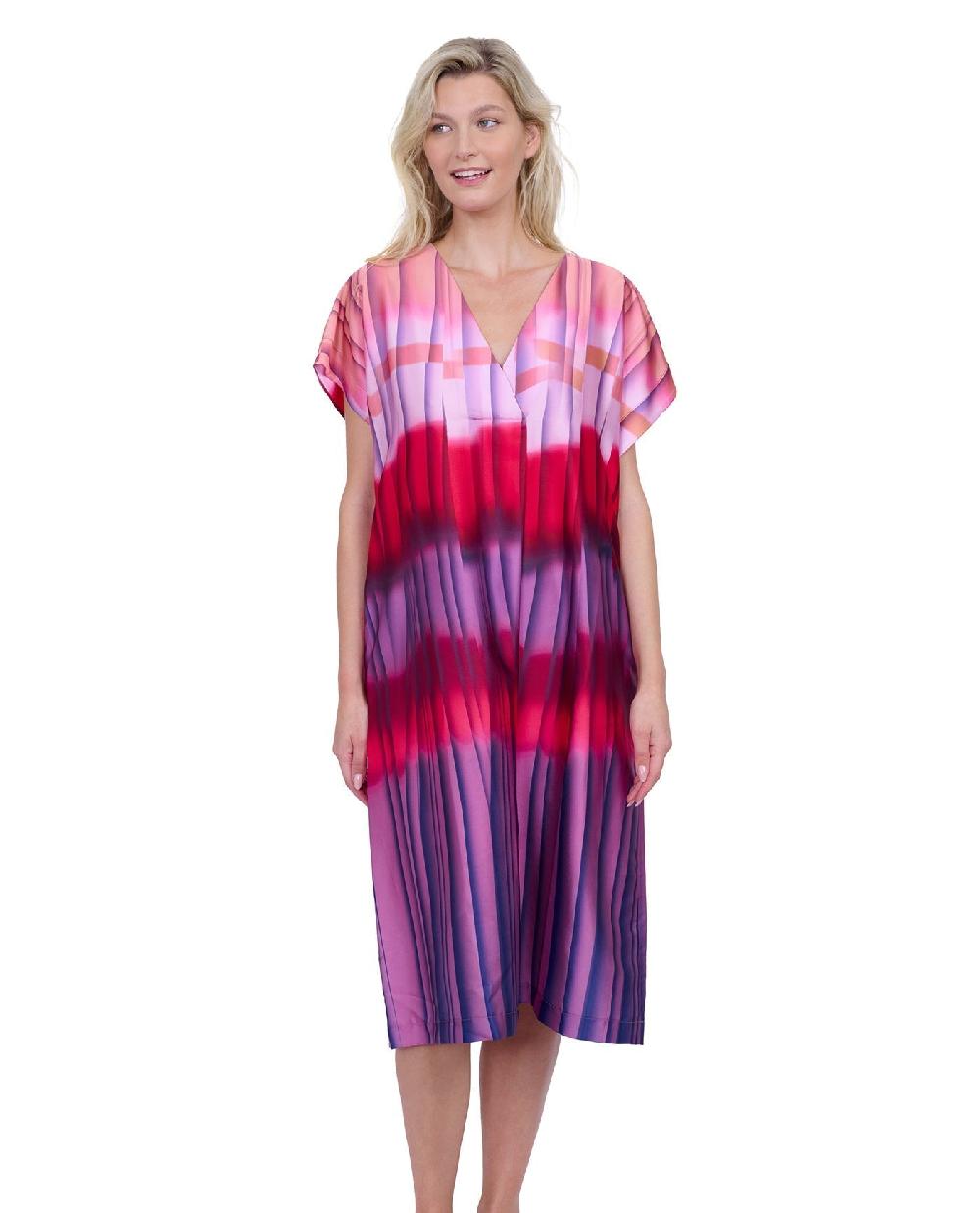 gottex Golden Hour V Neck Long Tunic Cover Up Golden