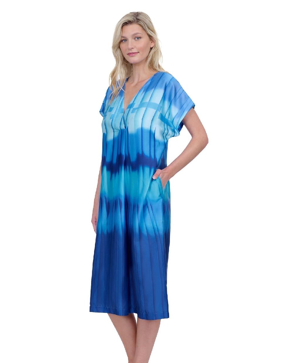 gottex Golden Hour V Neck Long Tunic Cover Up Golden