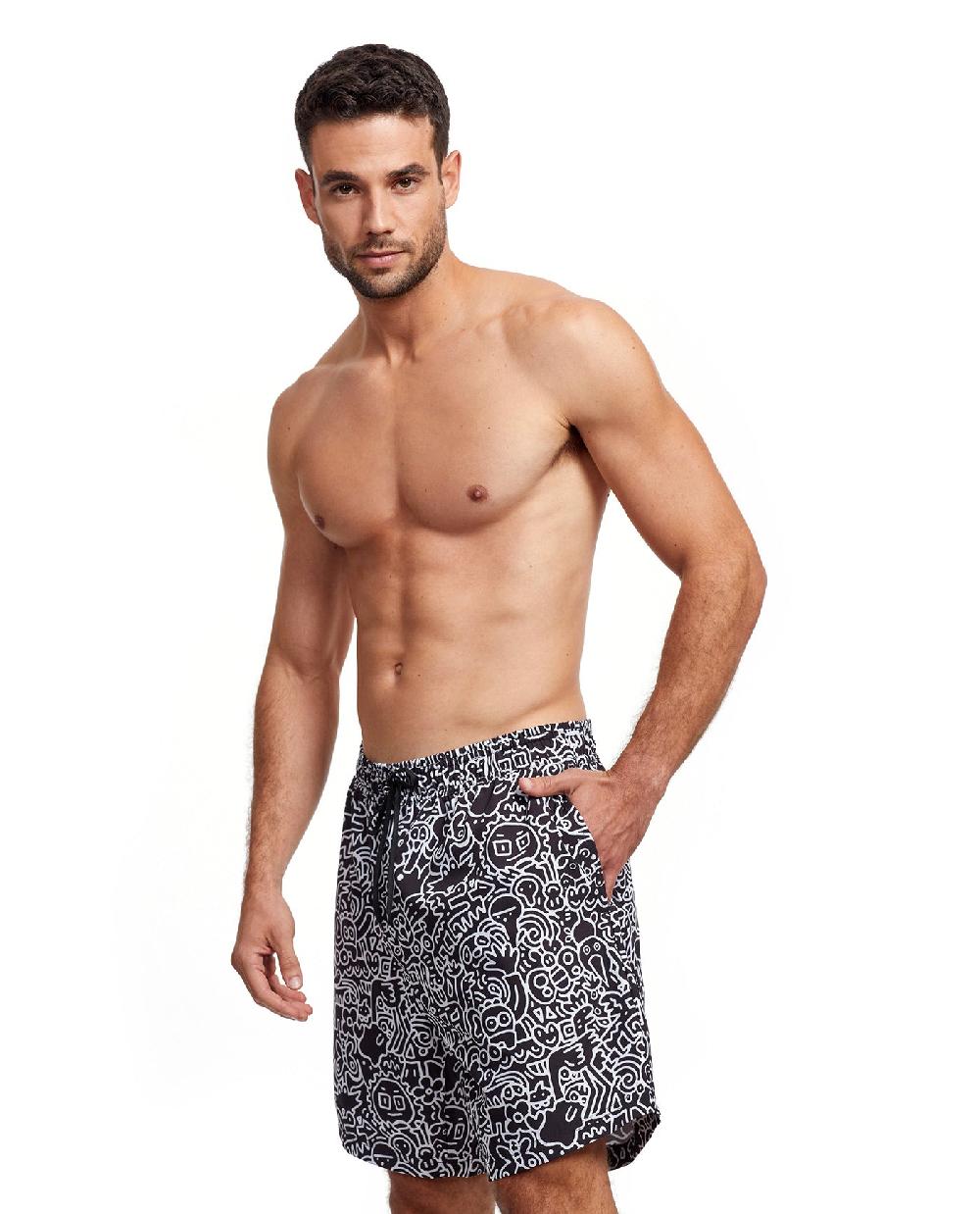 Gottex 7-Inch Swim Trunks Graphic