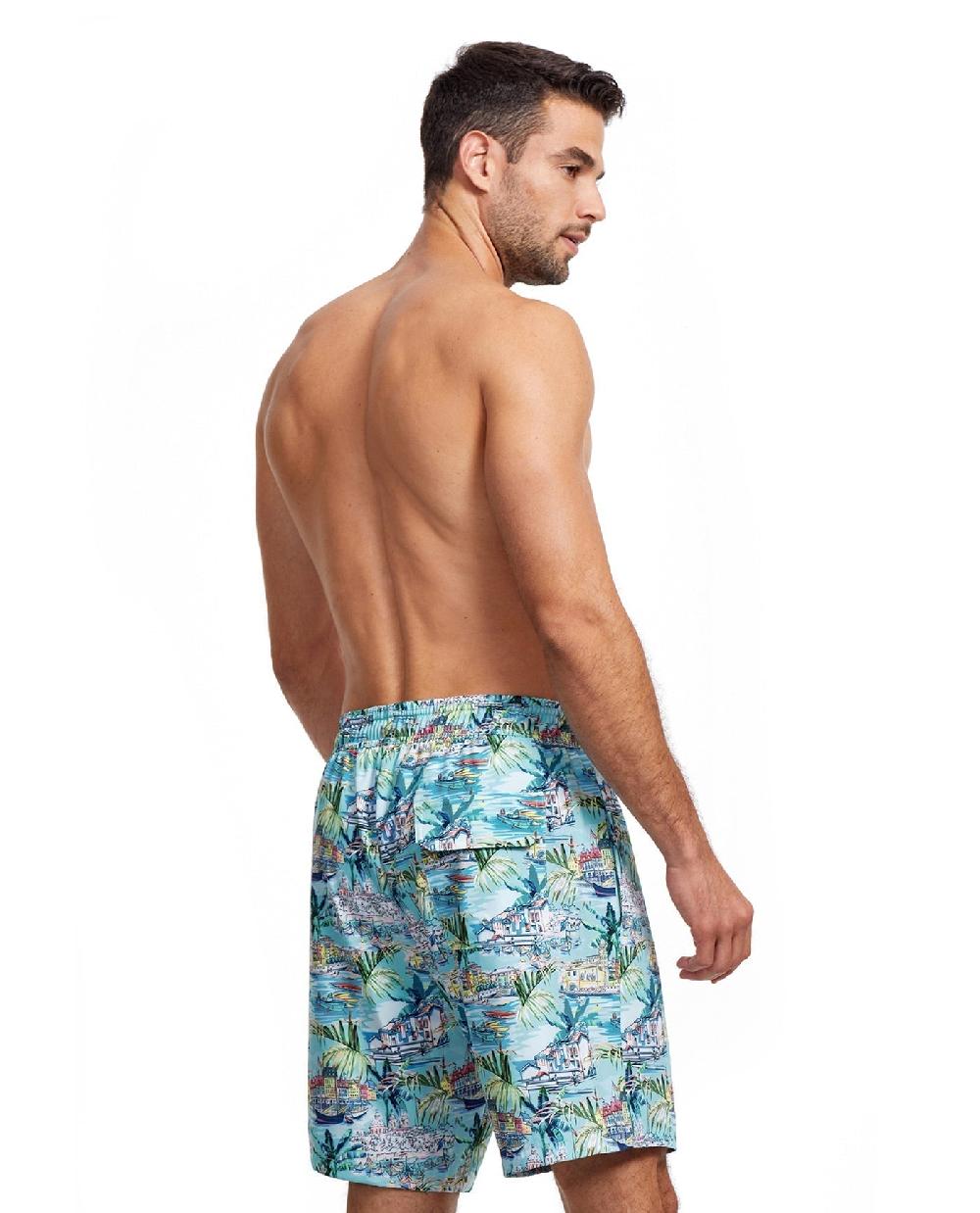 Gottex 7-Inch Swim Trunks Graphic