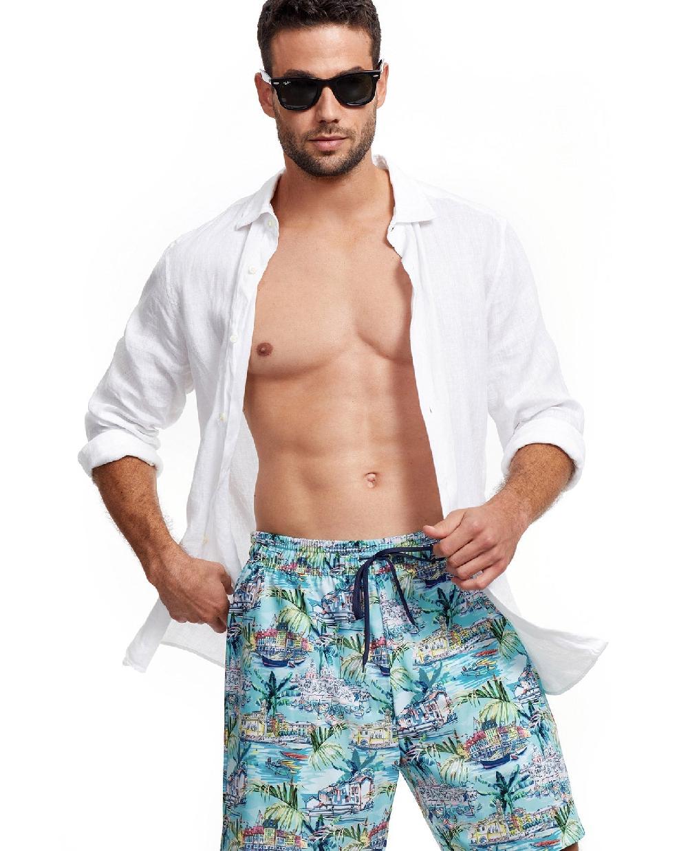 Gottex 7-Inch Swim Trunks Graphic