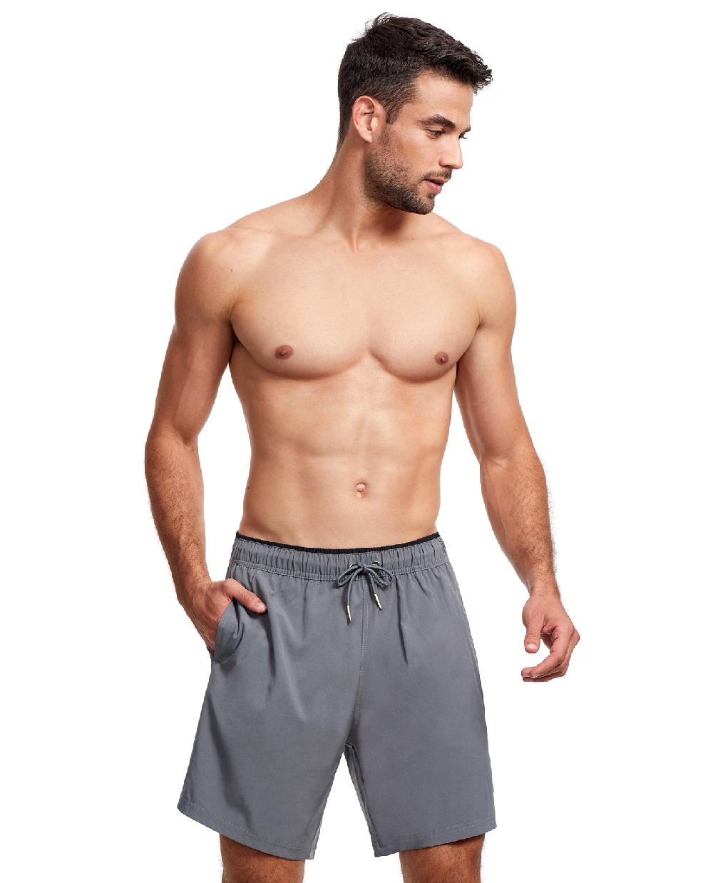 gottex 7-Inch Swim Trunks Grey