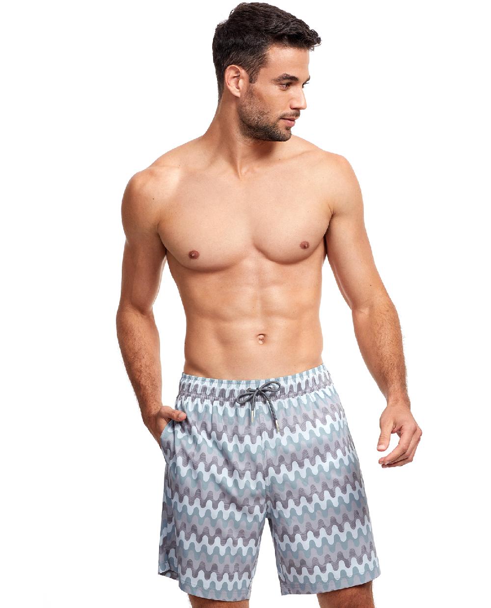 gottex 7-Inch Swim Trunks Grey