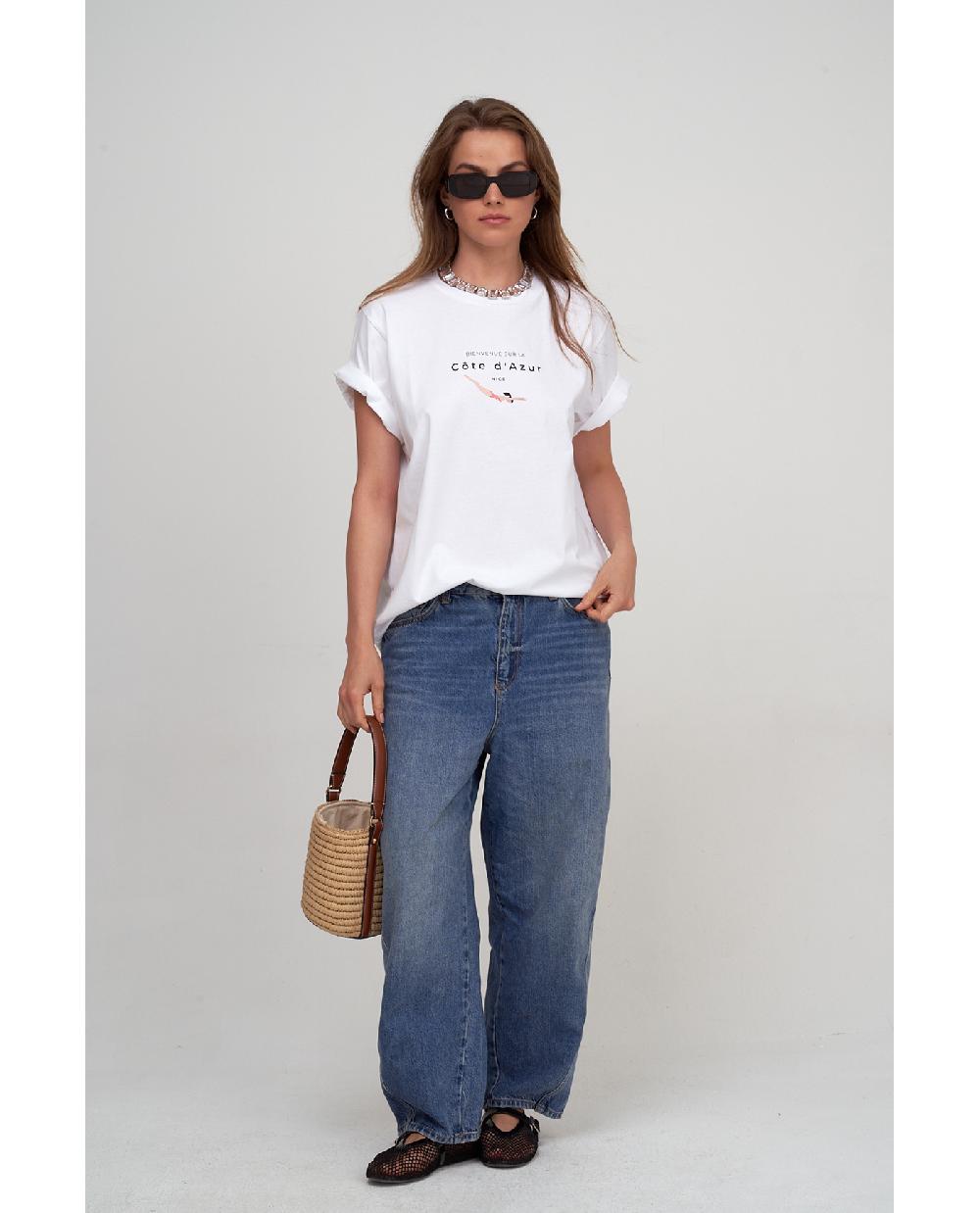 Gottex Airport Cotton Graphic T-Shirt Black