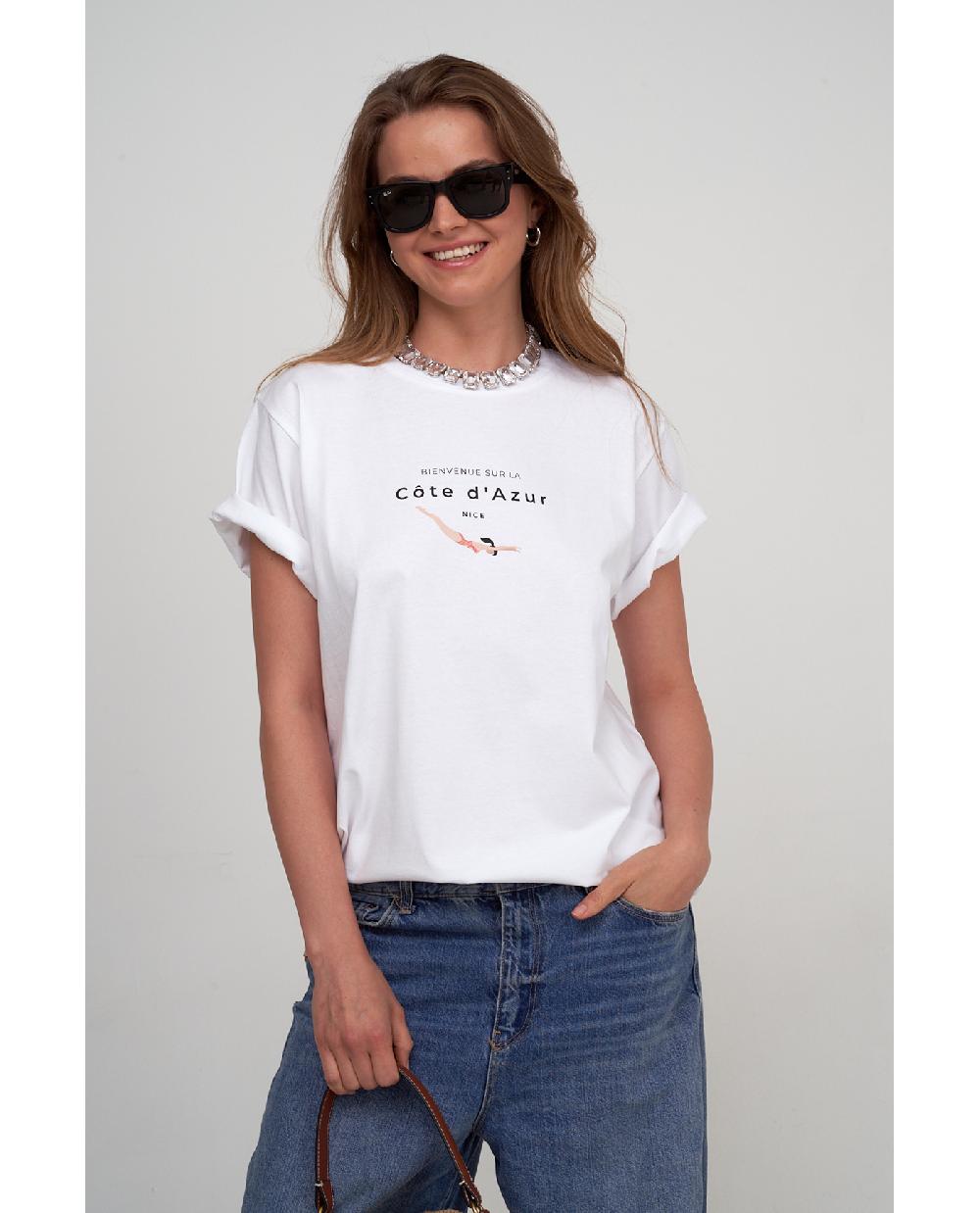 Gottex Airport Cotton Graphic T-Shirt Black