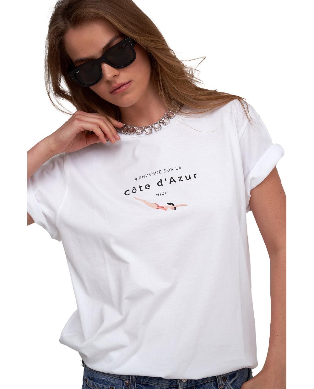 gottex Airport Cotton Graphic T-Shirt Black