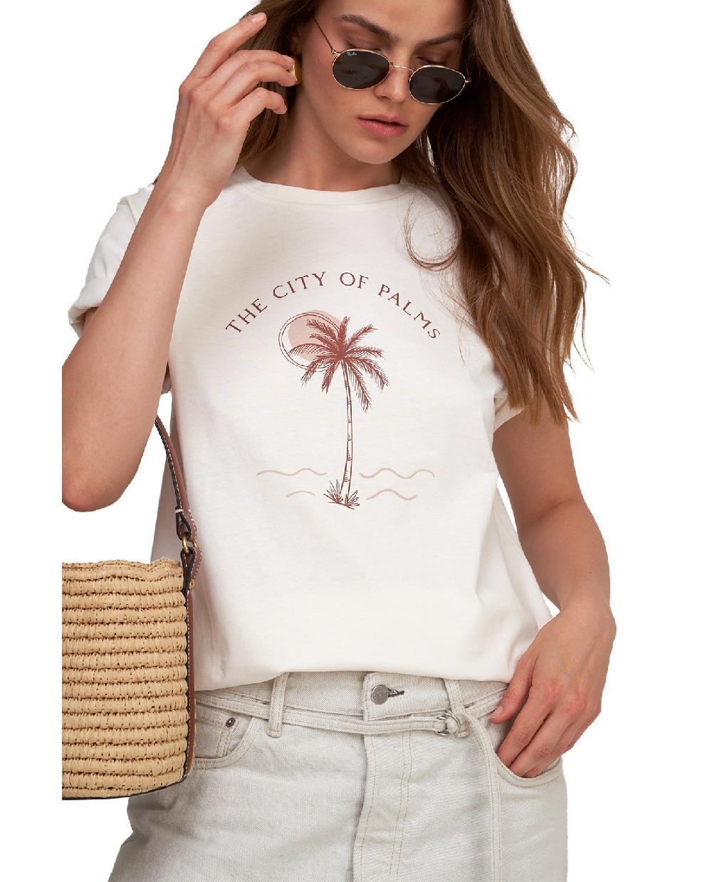 gottex Airport Cotton Graphic T-Shirt Multi