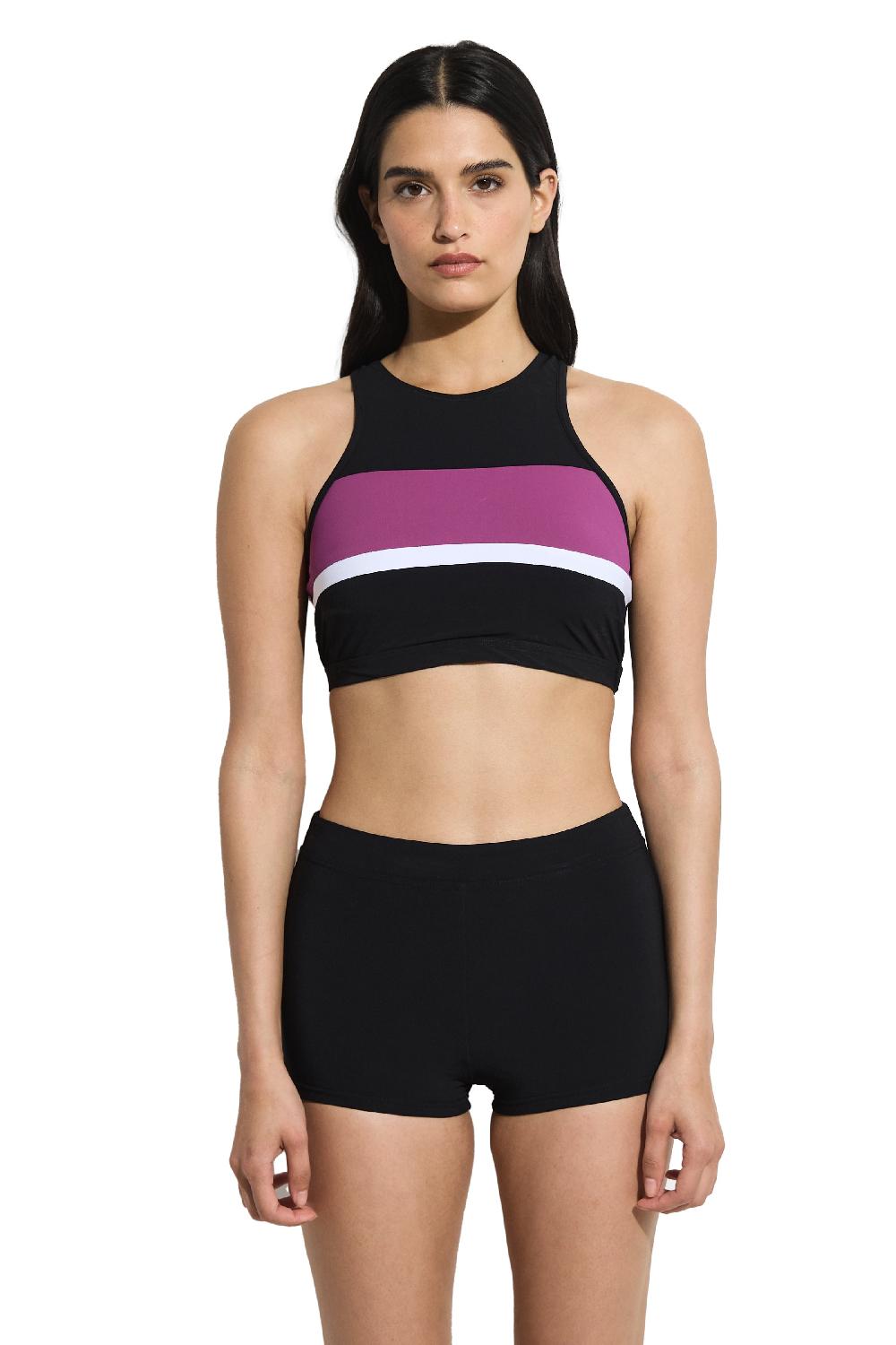 gottex Aqua Chic High Neck Bikini Top Aqua