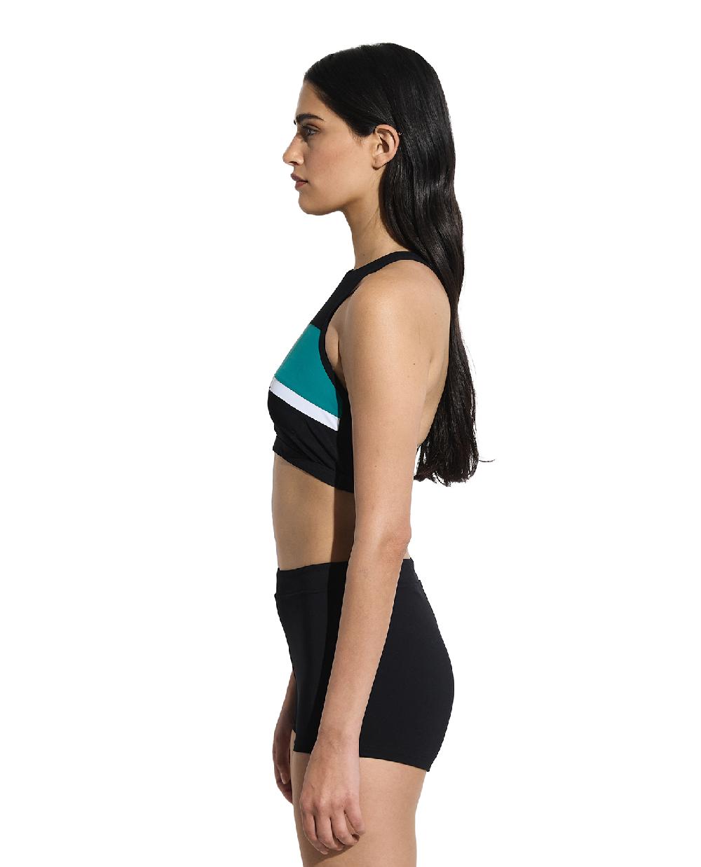 Gottex Aqua Chic High Neck Bikini Top Black