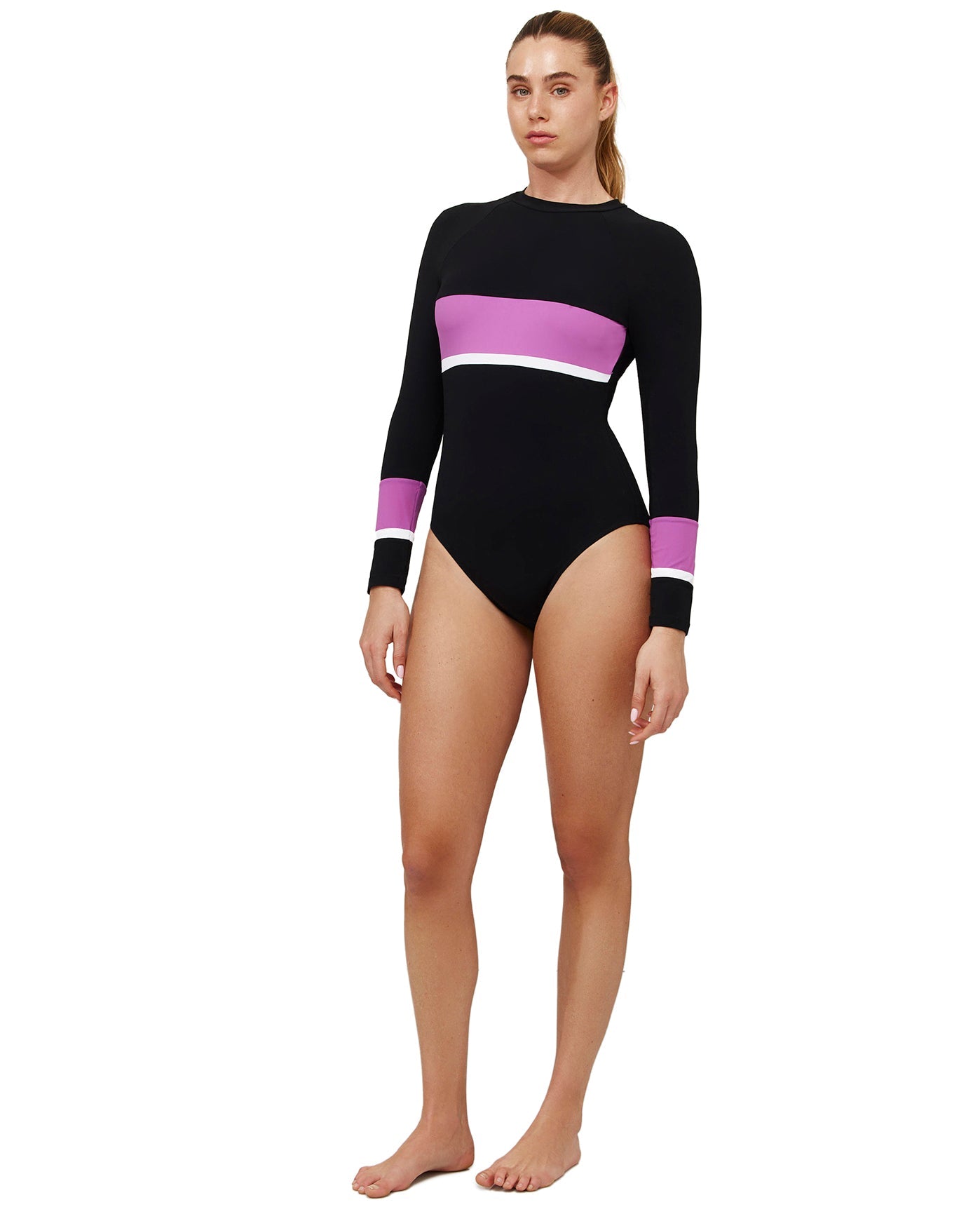 Gottex Aqua Chic Long Sleeve One Piece Aqua