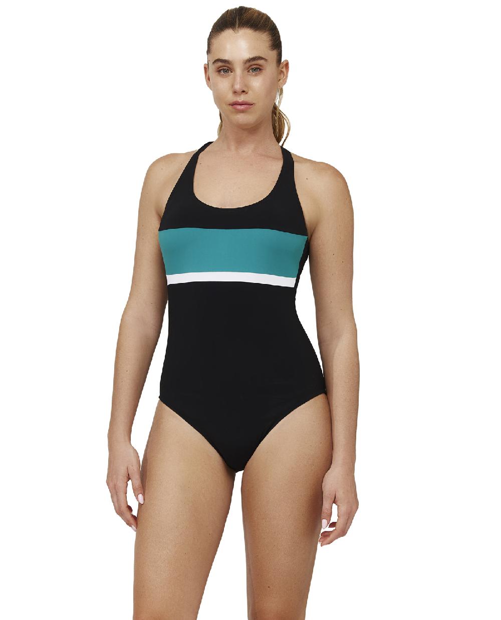 gottex Aqua Chic Scoop Neck One Piece Black