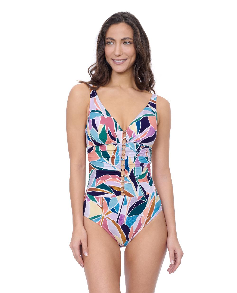 gottex Aura D Cup V Neck One Piece Profile