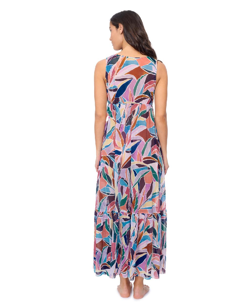 Gottex Aura V Neck Maxi Mesh Dress Profile