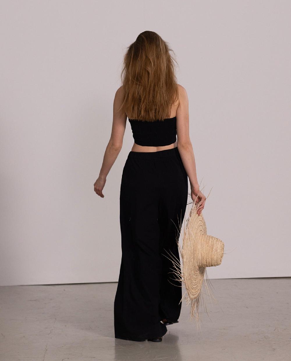 Gottex Bandeau Cover Up Top Black