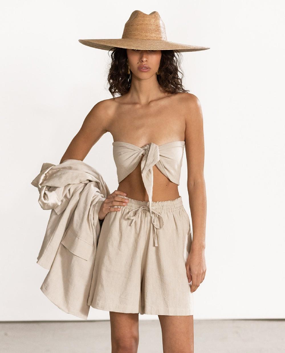 gottex Bandeau Cover Up Top Natural