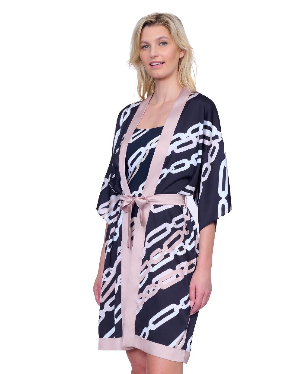 Gottex Bejeweled Belted Robe Cover Up Bejeweled
