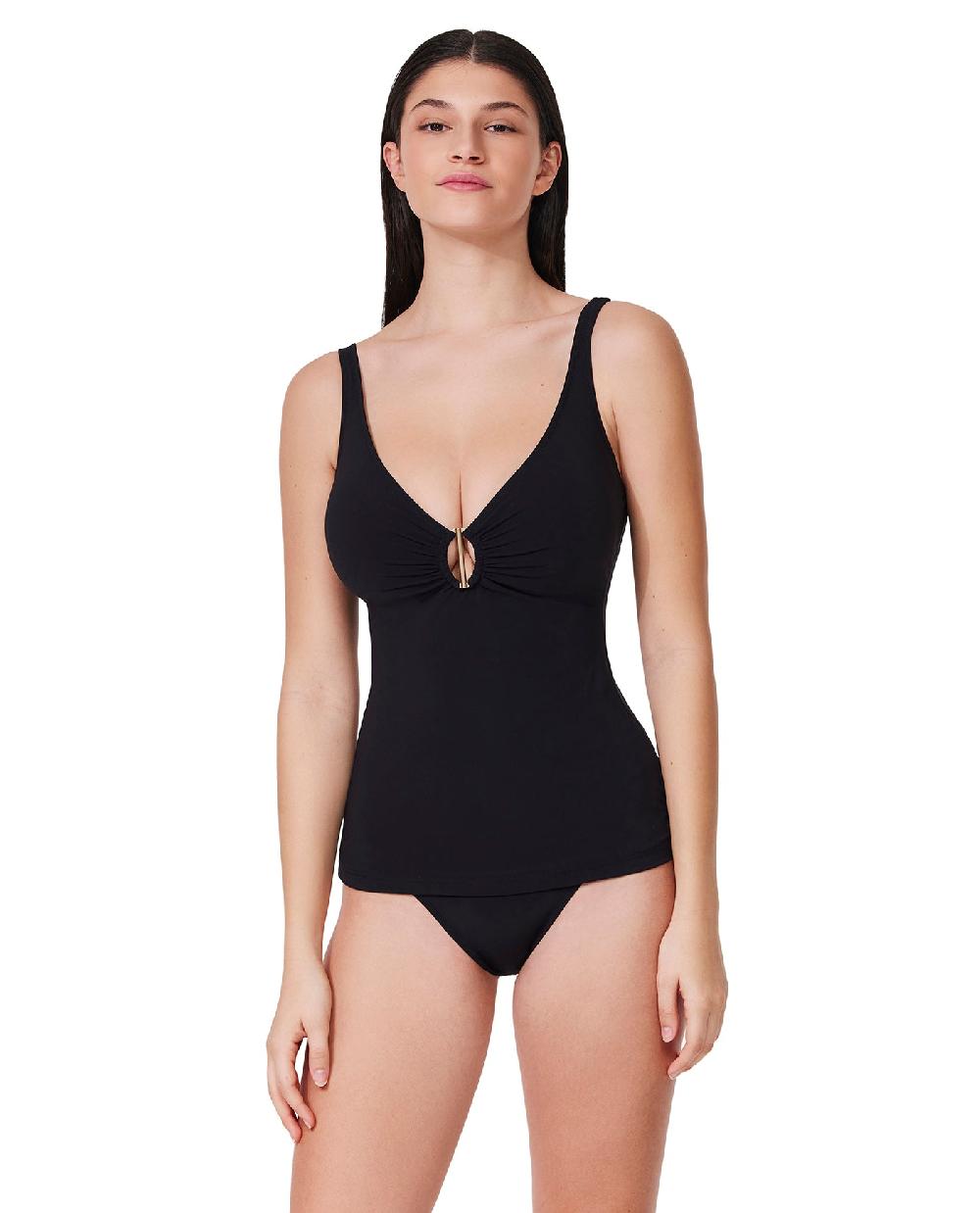 gottex Beyond Time D-Cup Tankini Top Black