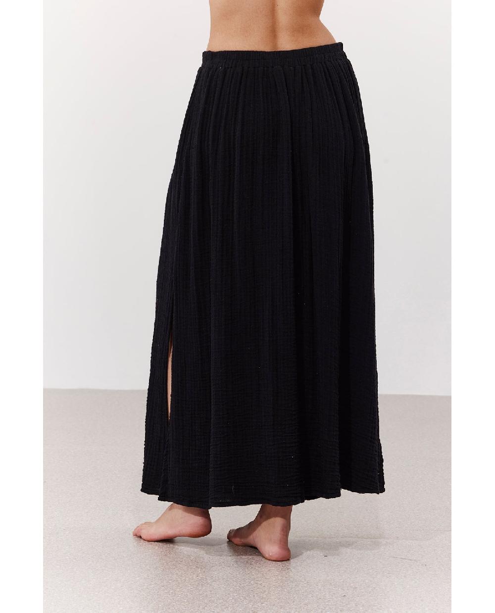 Gottex Cloudshore Midi Skirt Cover-Up Black