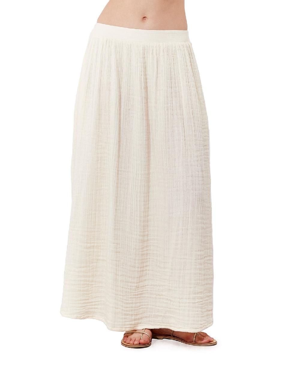 Gottex Cloudshore Midi Skirt Cover-Up Natural