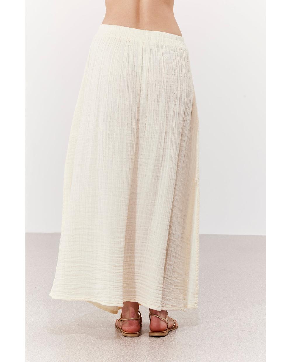 Gottex Cloudshore Midi Skirt Cover-Up Natural