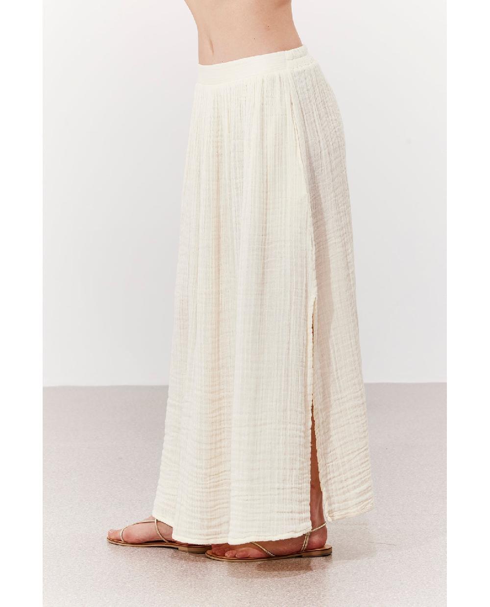 Gottex Cloudshore Midi Skirt Cover-Up Natural