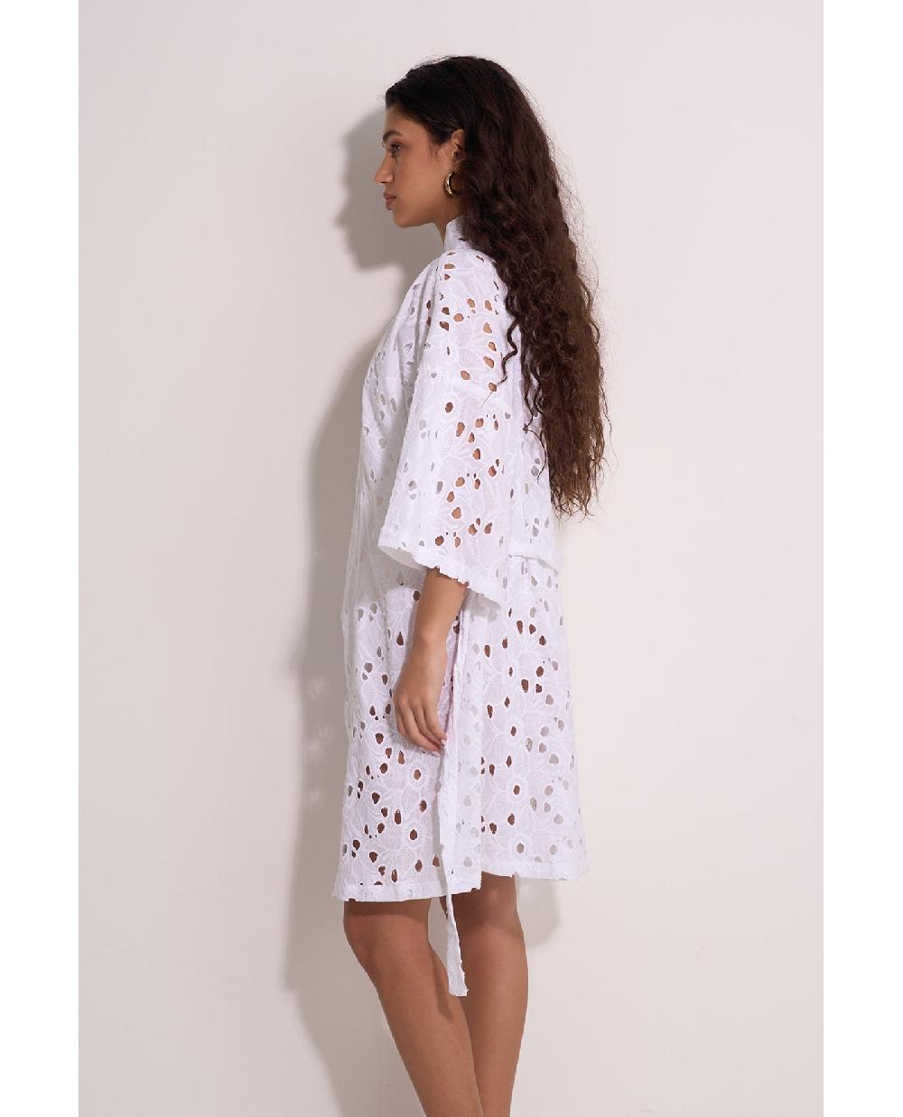 Gottex Coastal Lace Robe Cover-Up White