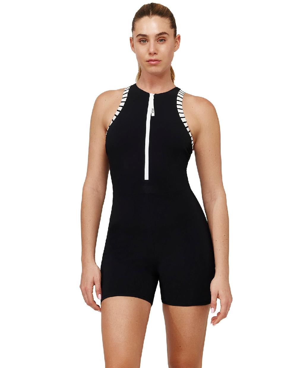 gottex Coco High Neck Swim Romper Black