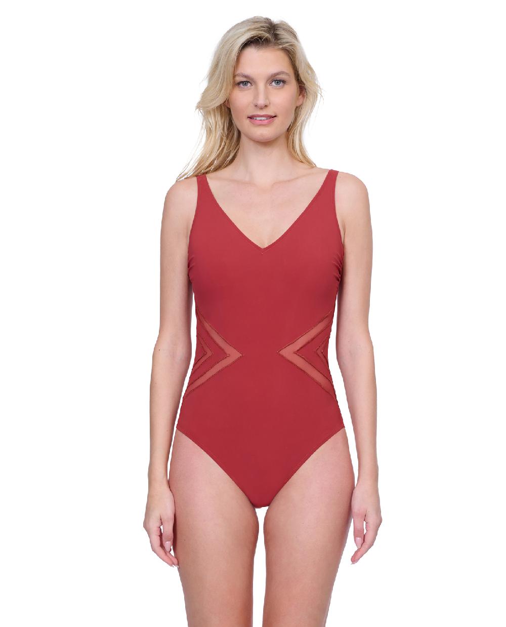 gottex Day Dreamer V Neck One Piece Swimsuit Day