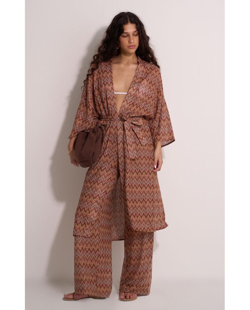 Gottex Desert Mirage Beach Robe Cover-Up Desert