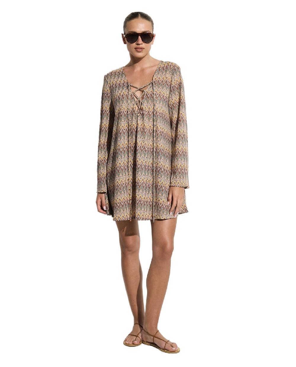 gottex Desert Mirage Verni Mini Beach Dress Desert