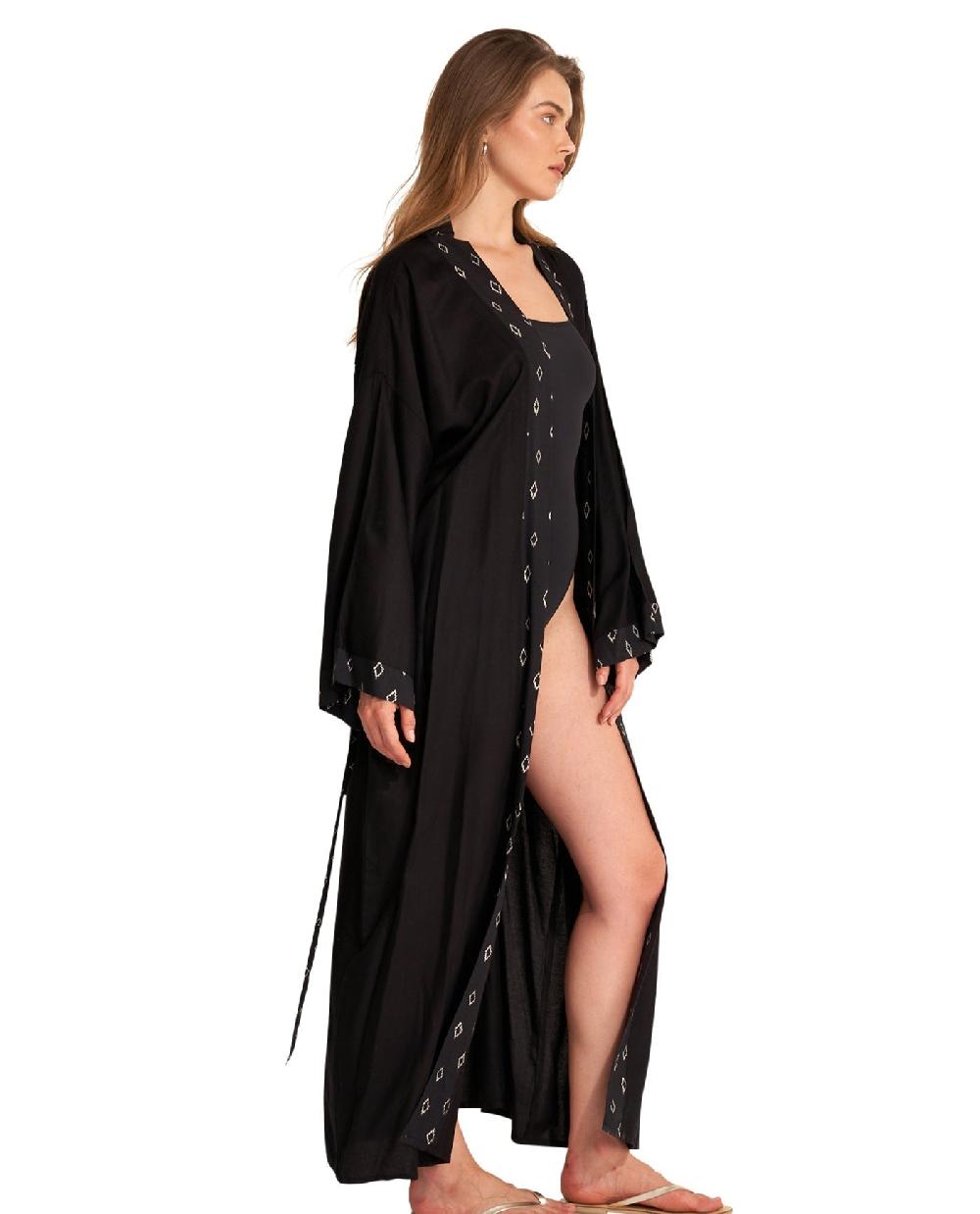 Gottex Diamond Midi Cover Up Kimono Diamond