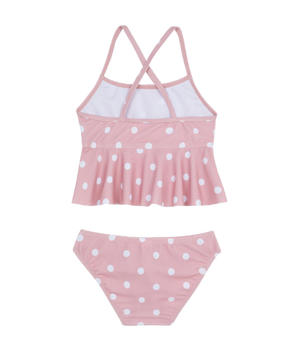 Gottex Dot Dot Dot Scoop Neck Ruffle Swim Set Pink
