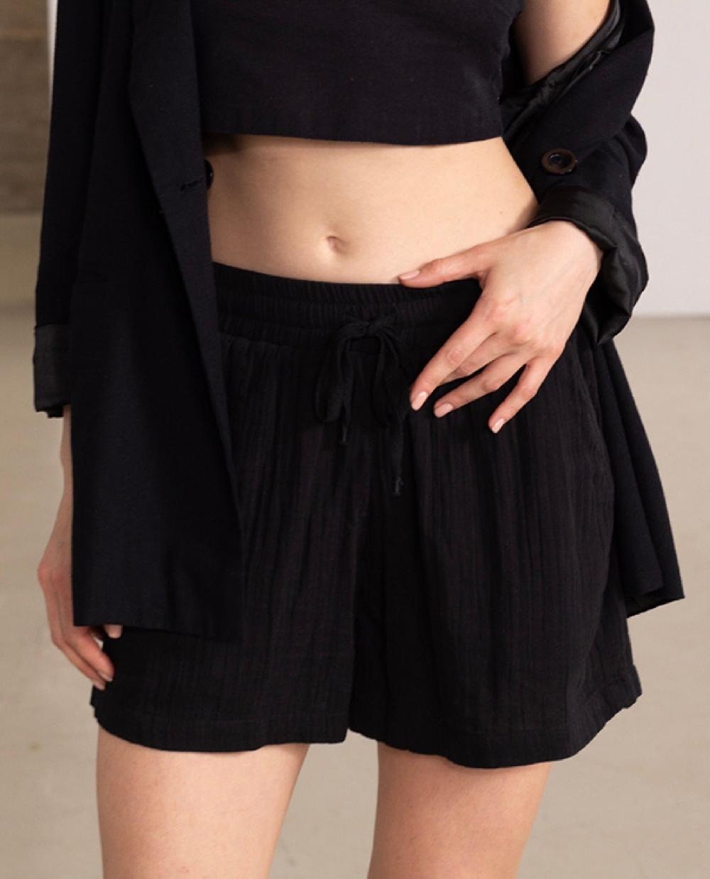 Gottex Drawstring Cover Up Shorts Black