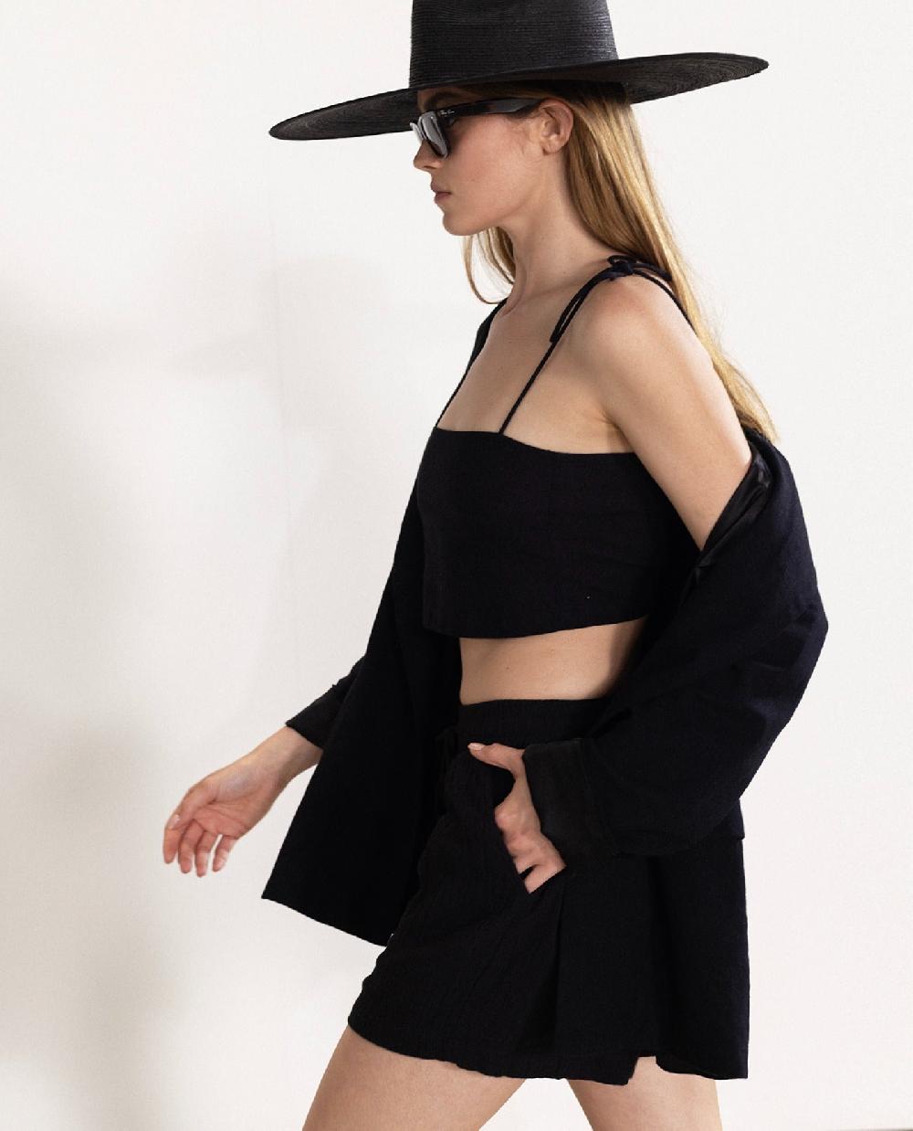 gottex Drawstring Cover Up Shorts Black