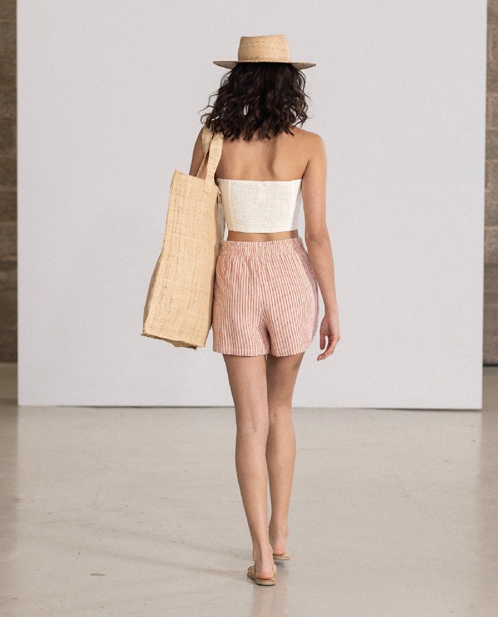 Gottex Drawstring Cover Up Shorts Red