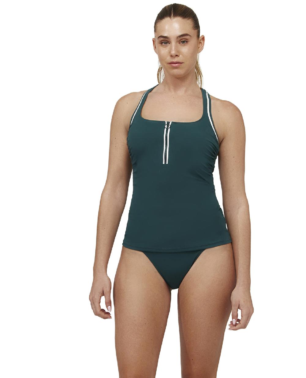 gottex Duke Scoop Neck Tankini Top Green