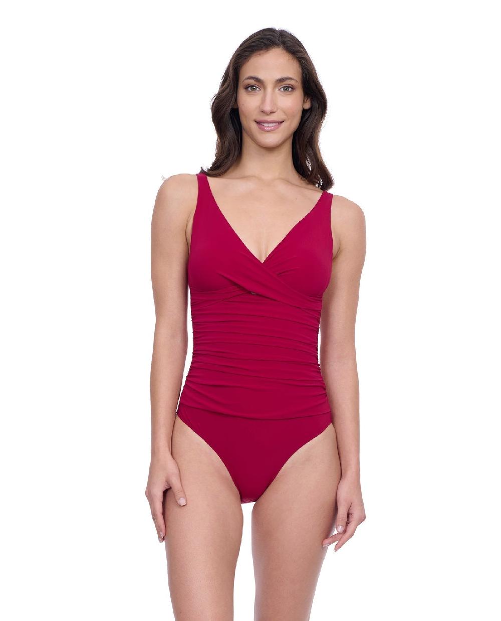 gottex Exclusive V-Neck One Piece Swimsuit Profile